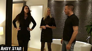 THREESOME WITH TWO HOT GERMAN MILFS