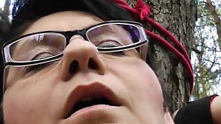 Orgasm in the forest