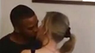 Tiny blonde wife has a dark cuckolding adventure