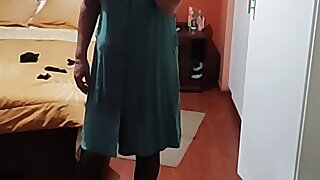 I come home from work excited and I show myself in front of the maid's husband, I need to fuck