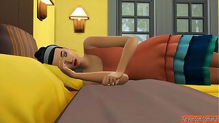 Son Fucks Sleeping Hot Mom After He Coming Home From Work