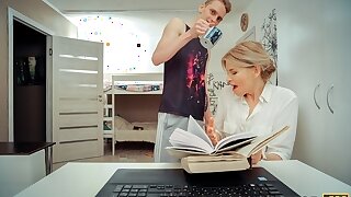 TUTOR4K. Man prefers sex with mature women and is tempted