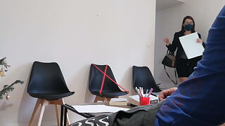 I pull out my cock in the doctor's waiting room ... it's hot